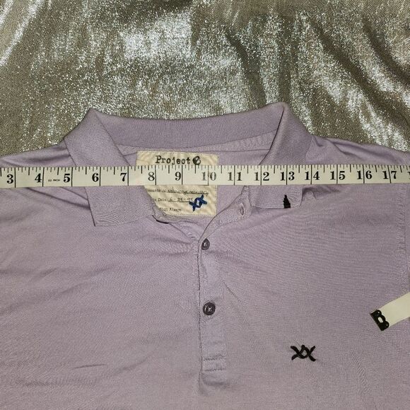 Super cute lavender color Project e collared shirt size large. - Picture 3 of 5
